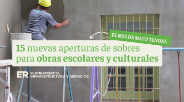 El ministro Schneider confirmó obras para 15 establecimientos de la provincia durante mayo